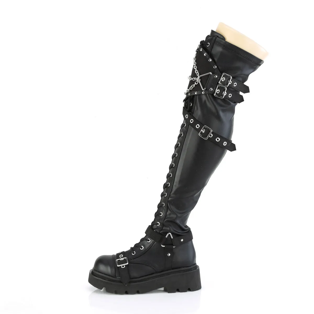 2 Inch Platform RENEGADE-320 Black Pu Cute Country Boots
