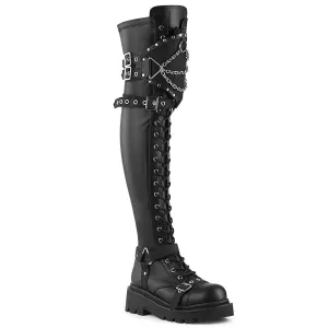 2 Inch Platform RENEGADE-320 Black Pu Best Construction Work Boots