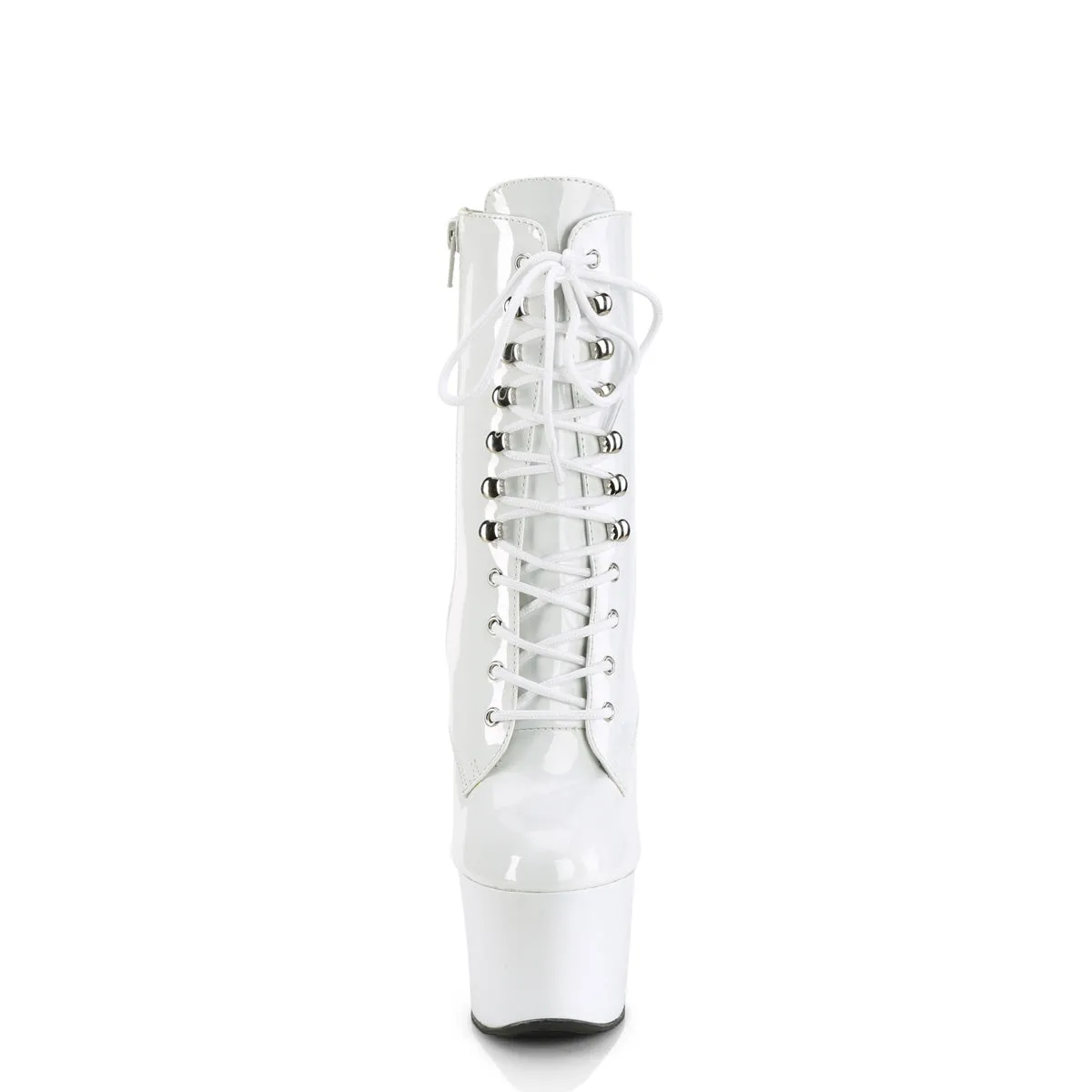 7 Inch Heel SKY-1020 White Pat Boots 2024