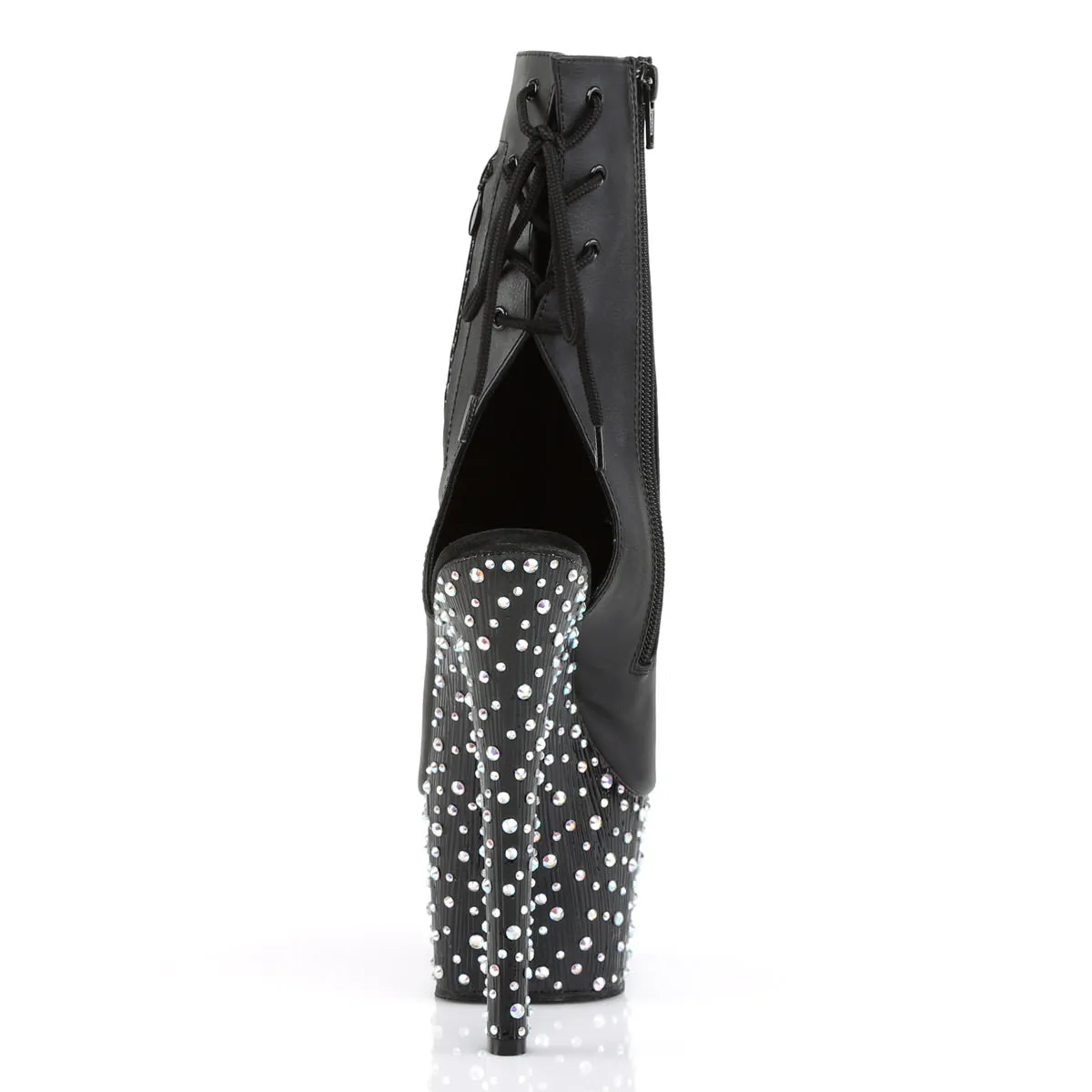 Leggings To Wear With Boots 7 Inch Heel STARDANCE-1018-7 Black Pu