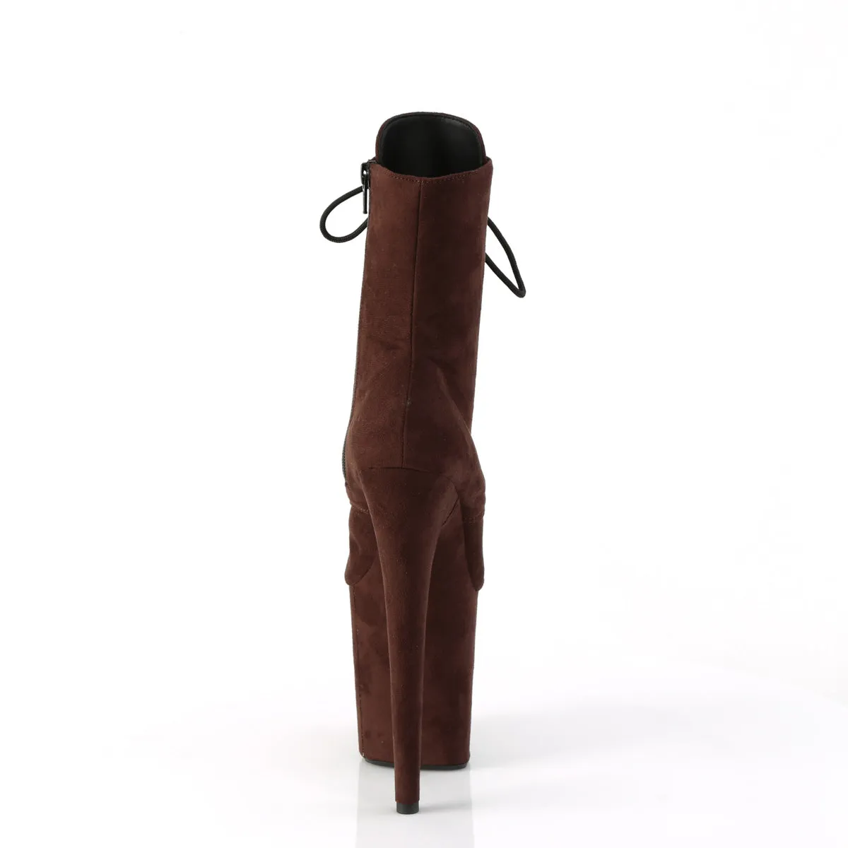 8 Inch Heel FLAMINGO-1020FS Mocha Suede Chelsea Boots