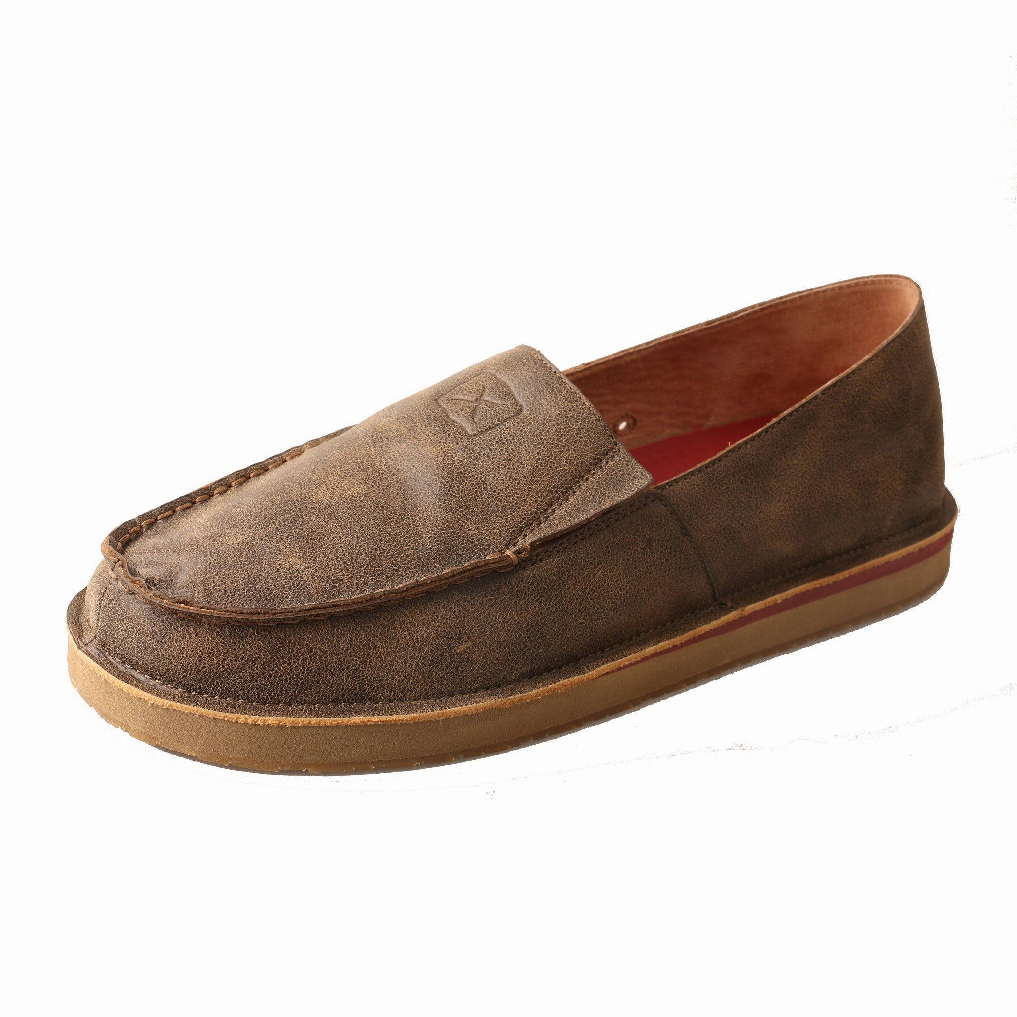 Handmade Penny Loafers 'Twisted X' Men's Casual Loafer - Bomber / Tan