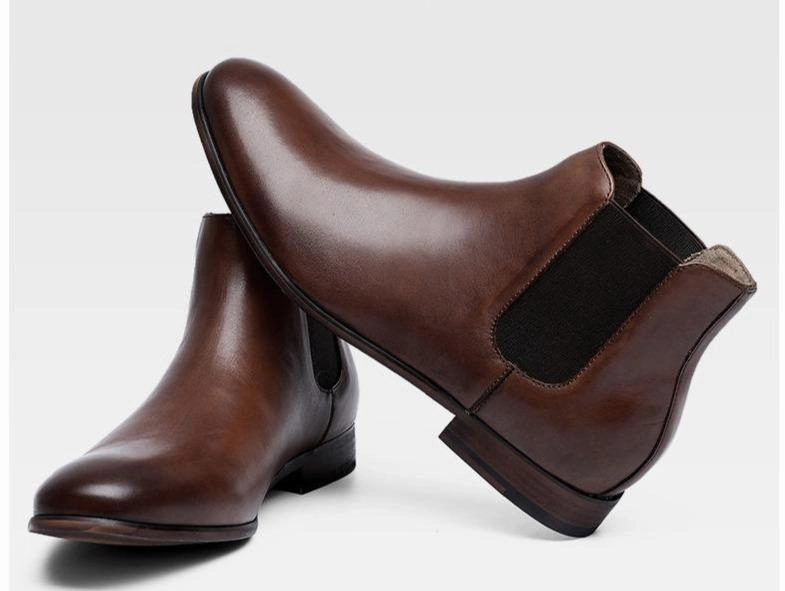 West Louis British Style Chelsea Leather Boots
