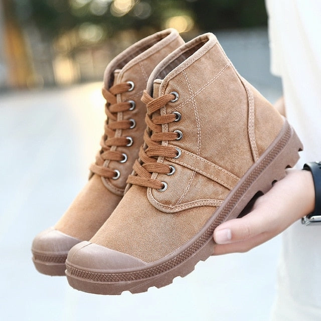 West Louis How to Rock Casual Canvas Boots