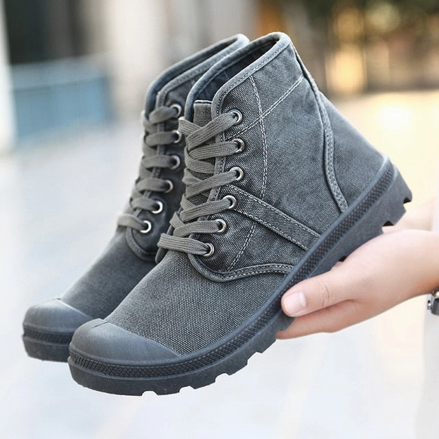 West Louis How to Rock Casual Canvas Boots