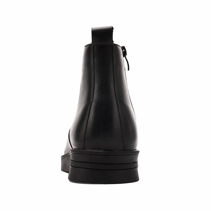 West Louis Leather Boots With Zipper