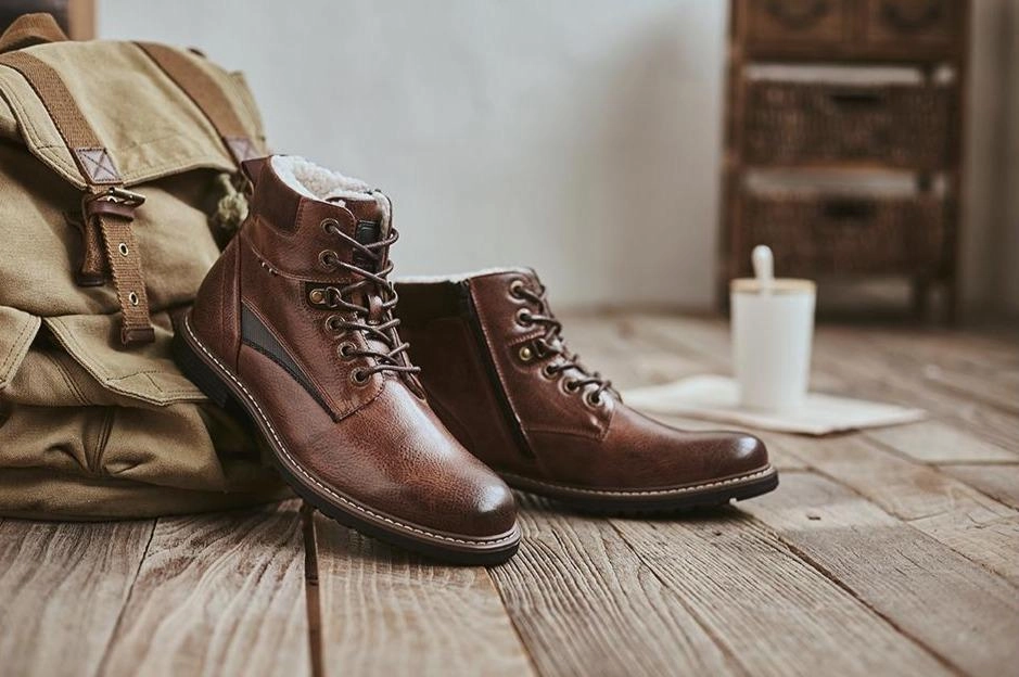 West Louis Outdoor Stylish Leather Boots With Fur