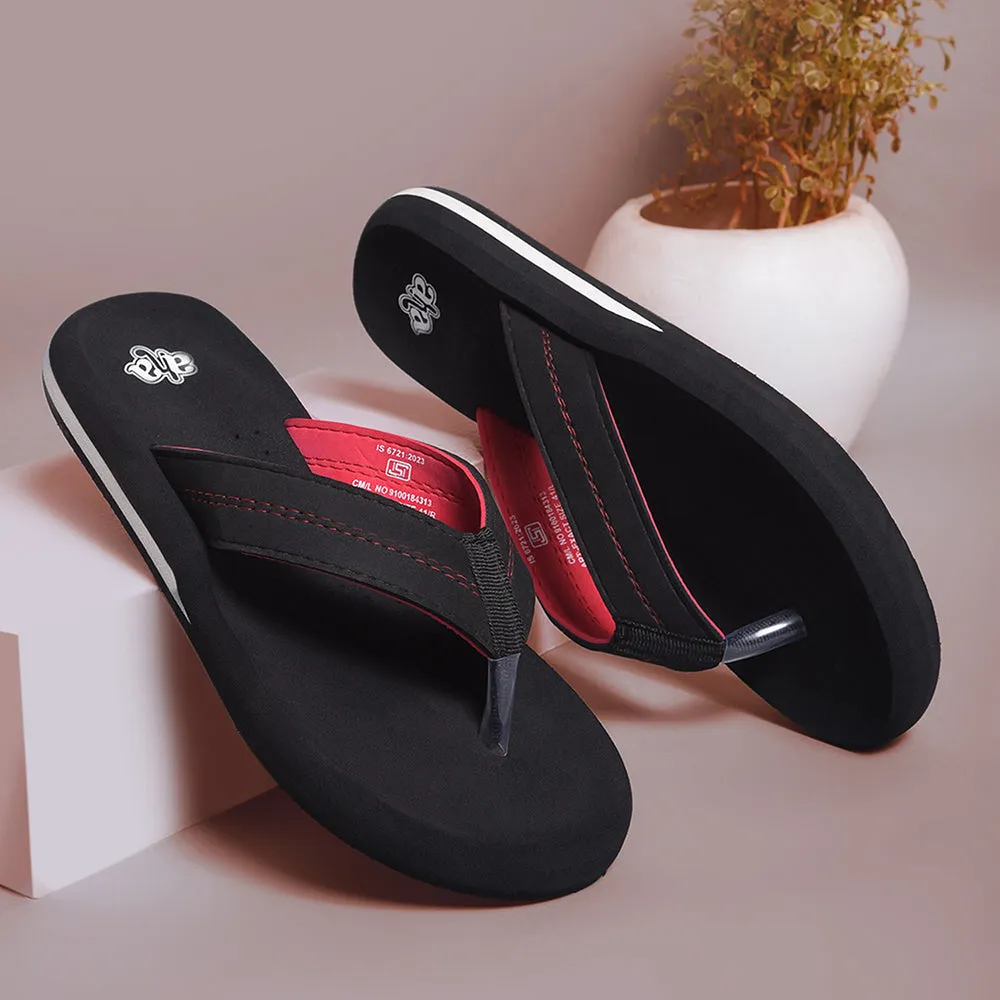 A-HA Black Casual Flip-Flops For Men EXACT By Liberty Dress Platform Sandals