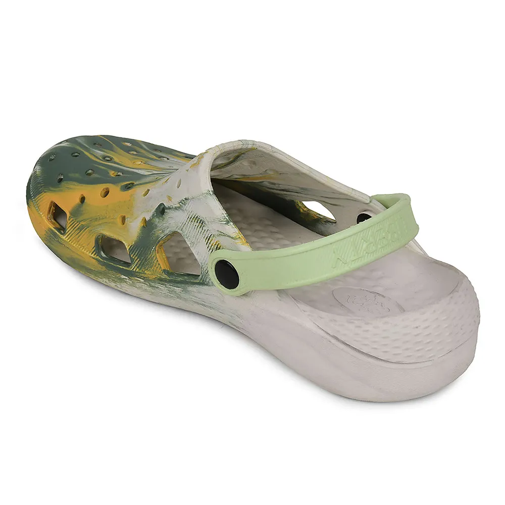 A-HA Off White Slingback Clogs For Men LPMXT-961E By Liberty Andres Assous Sandals