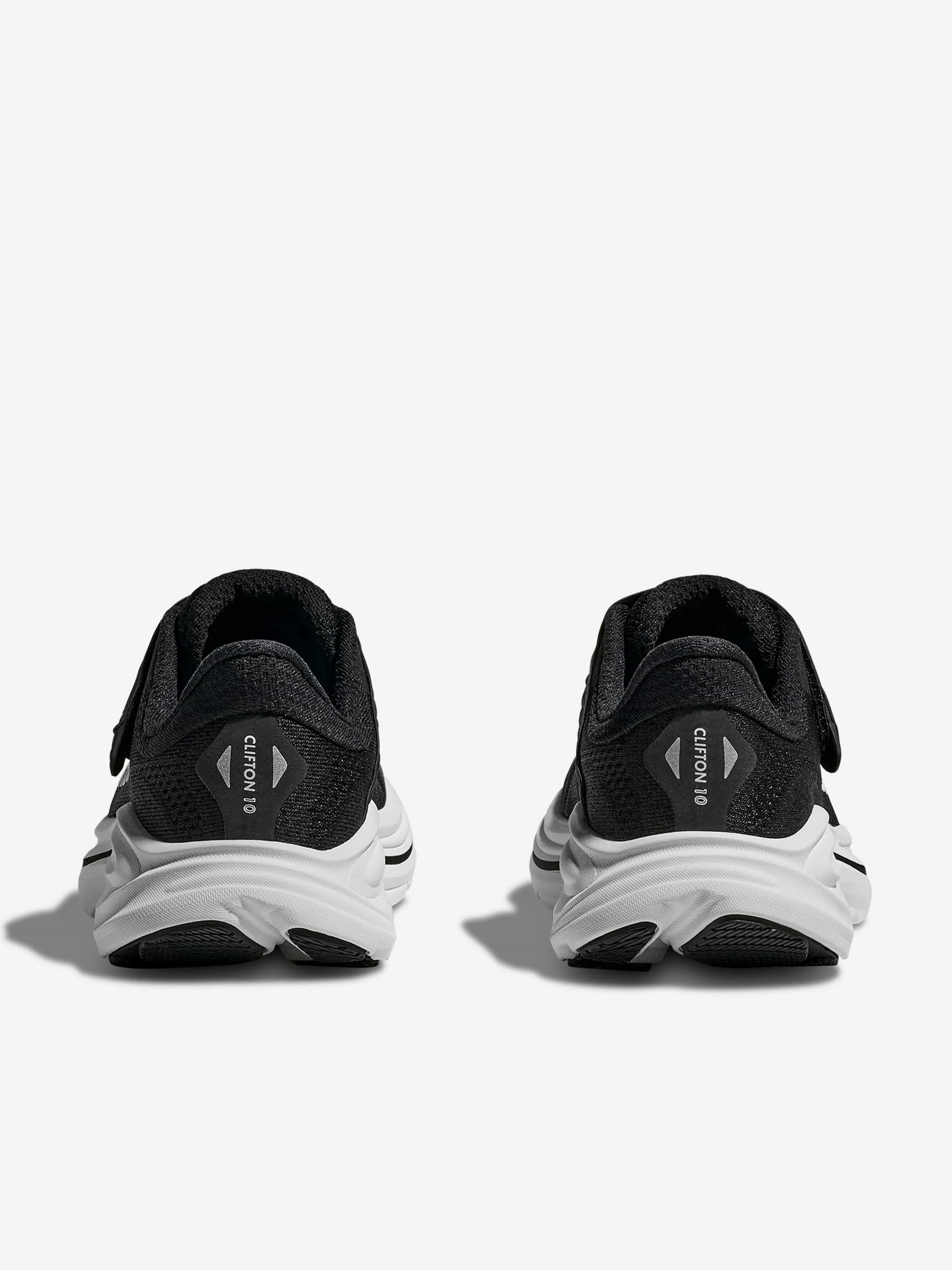 Running World Best Shoes Kids Clifton 10 Trainers in Black