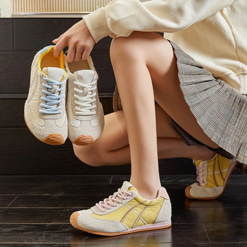 Women's Fashion Leather Flat Casual Training Sneakers Commit 4 Training Shoes