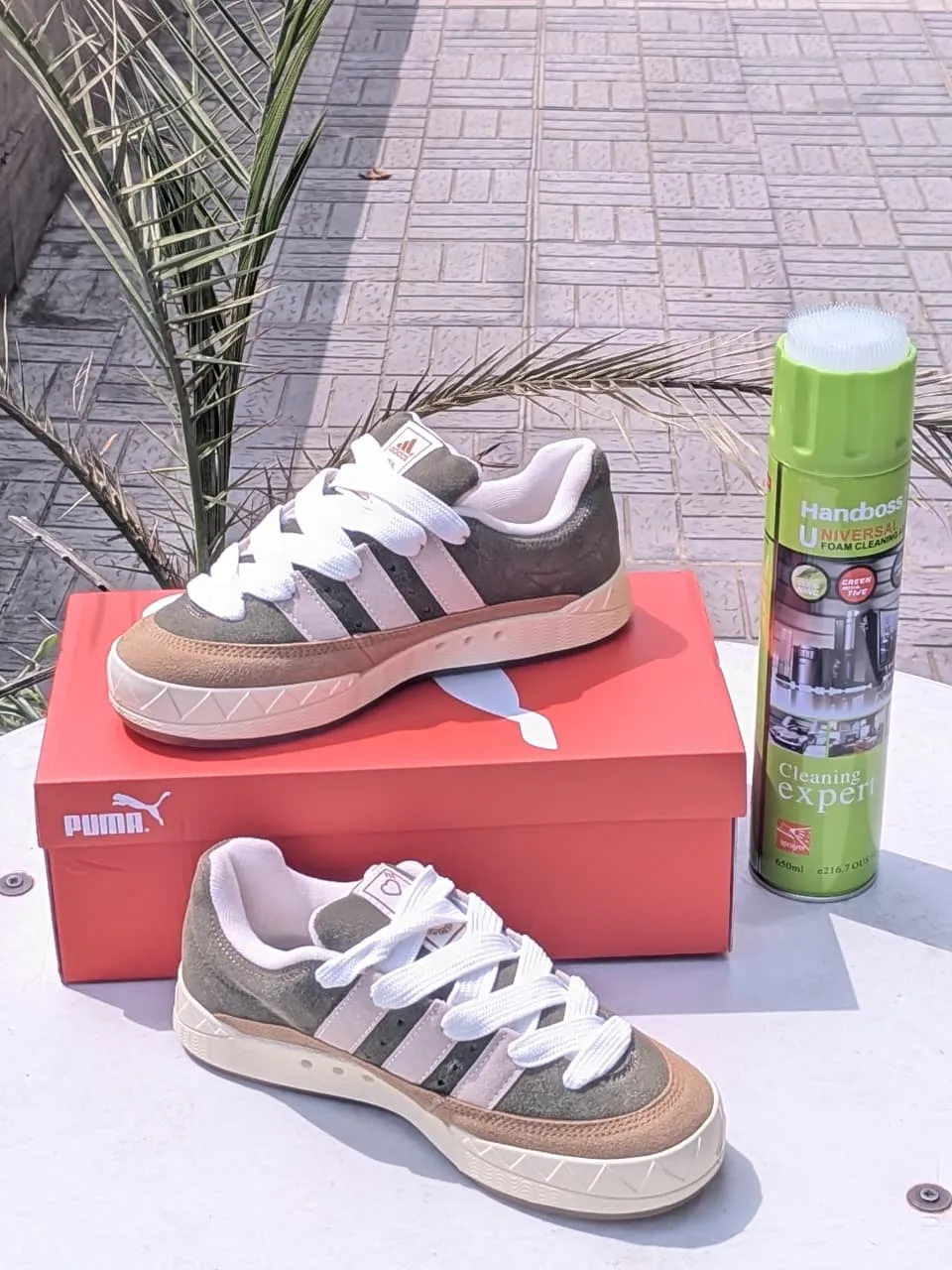 Luka Sneakers Adidas Campus Suede  Olive Brown Edition