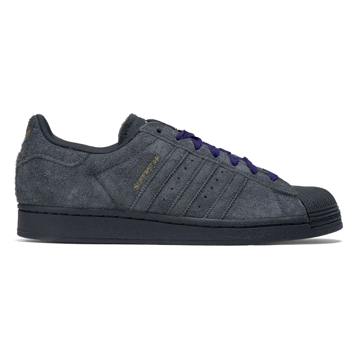 Adidas Superstar ADV Shoes - Carbon/Carbon/Purple