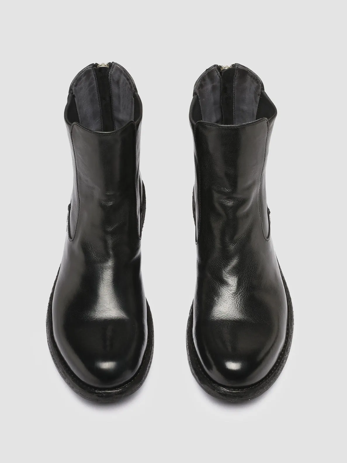 LEGRAND 229 - Black Leather Zip Boots Rios Of Mercedes Boots For Sale