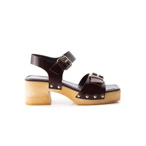 Genuine Leather Sandals Tiril Chestnut Leather