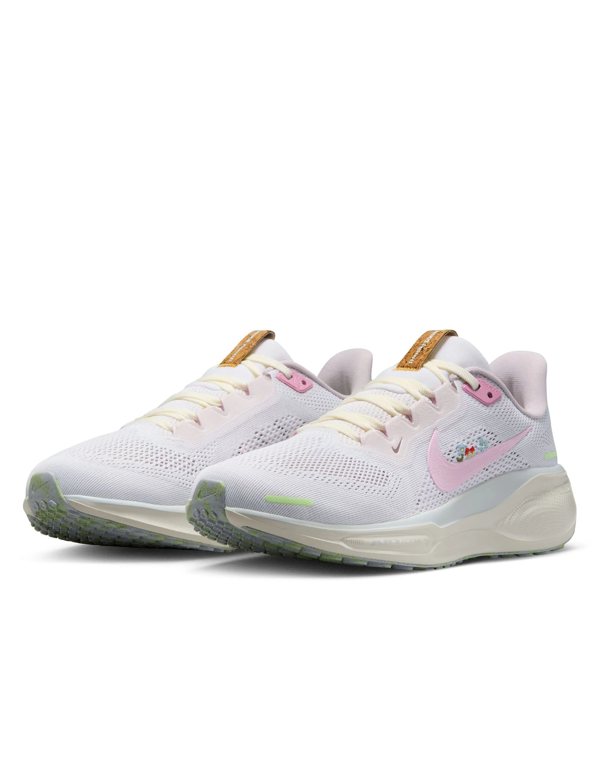 Nike Clearance Tennis Shoes Pegasus 41 Shoes - White/Pink Foam/Sail/Football Grey