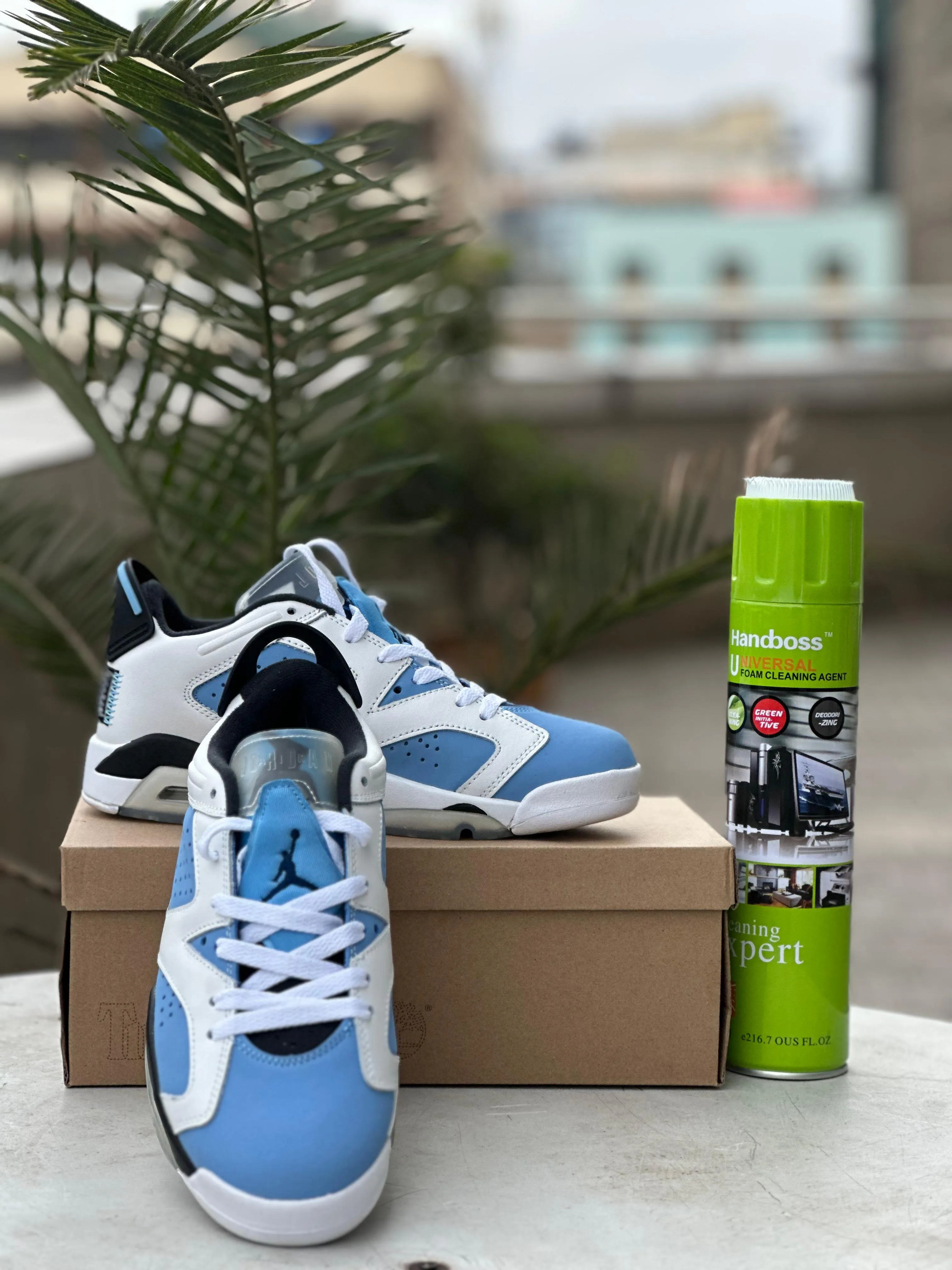 Prince Sneakers Air Jordan 6 Retro Low University Blue