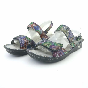 ALEGRIA VERONA BULLSEYE Satin High Heel Shoes