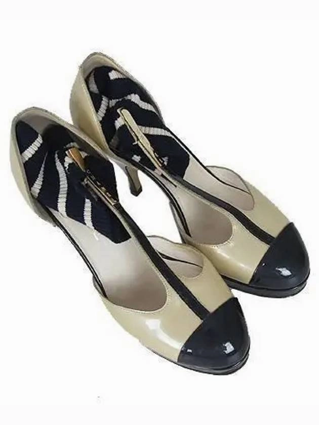 Black Ivory Patent Ankle Warmer Women s Shoes No 230 Chanel Youth Basketball Shoes Size 4