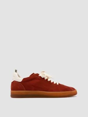 DESTINY 101 - Red Leather and Suede Low Top Sneakers Sneakers For Bride