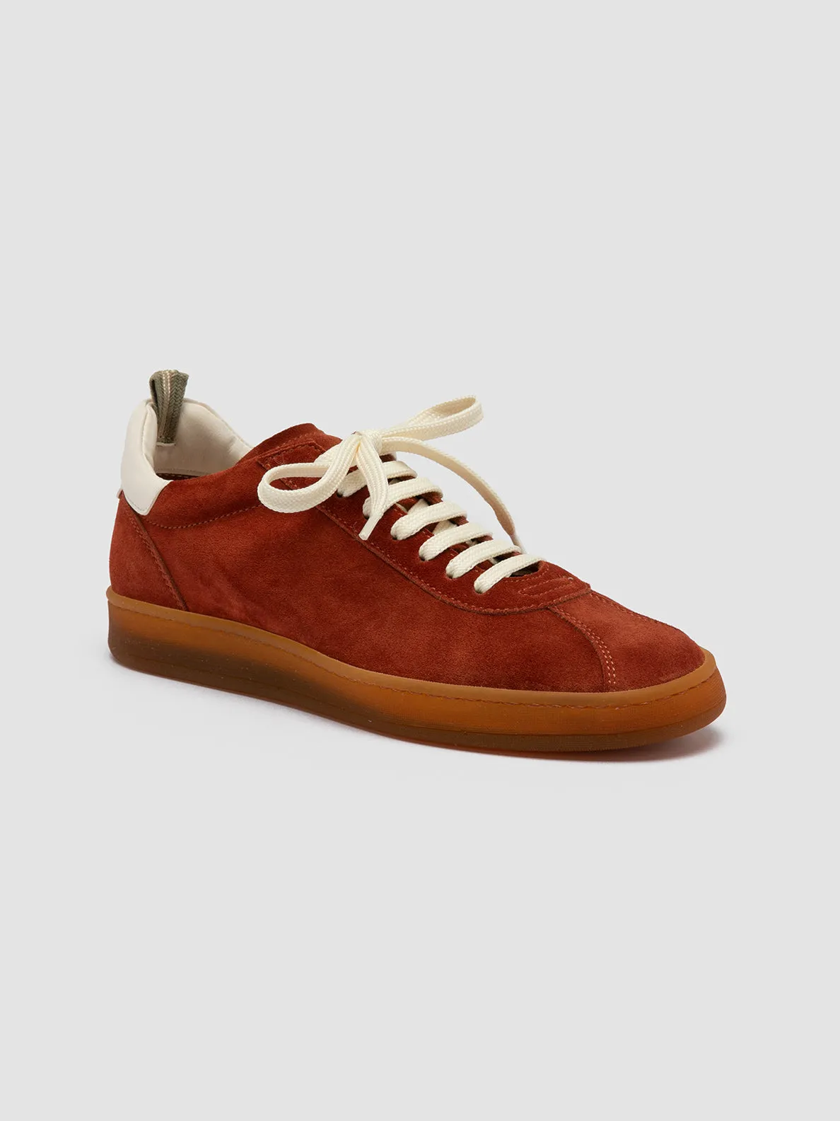 DESTINY 101 - Red Leather and Suede Low Top Sneakers Philippe Model Sneakers