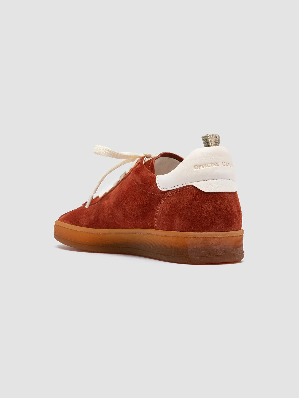 Ken Carson Complex Sneakers DESTINY 101 - Red Leather and Suede Low Top Sneakers