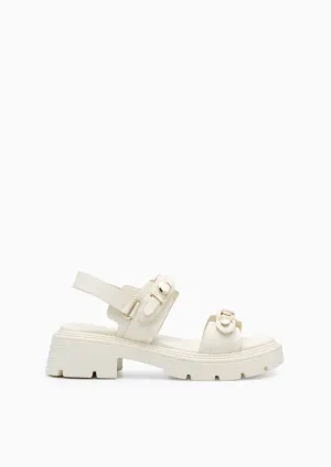 Anderson Slingback Platform Sandals Ivory Sandals Bass