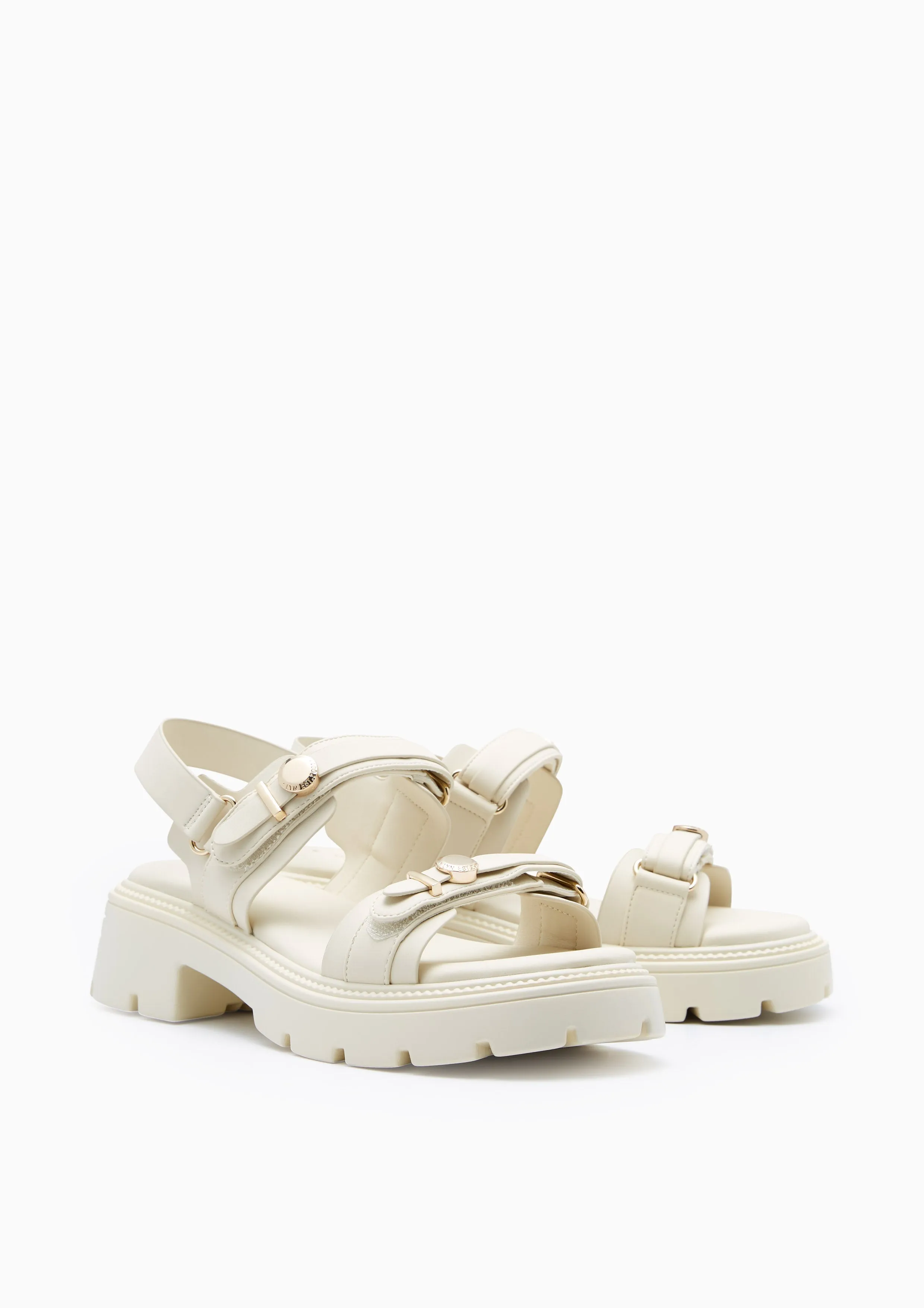 Ecco Shoes Sandals Anderson Slingback Platform Sandals Ivory