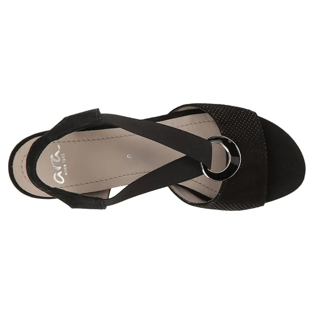 Strappy Sandals With Heel Ara Raizel Black Dress Sandal (Women's)