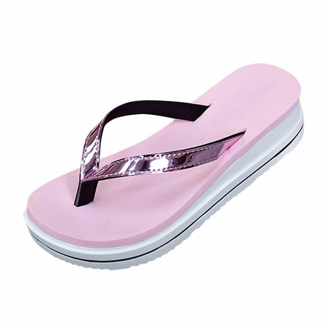 Flip Flops Dupes Gold Silver Flip Flops Beach Casual Shoes