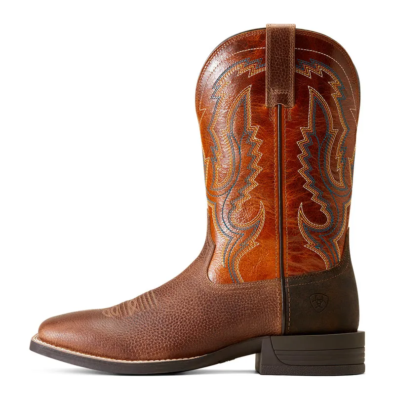  'Ariat' Men's Steadfast Square Toe Boot - Western Brown