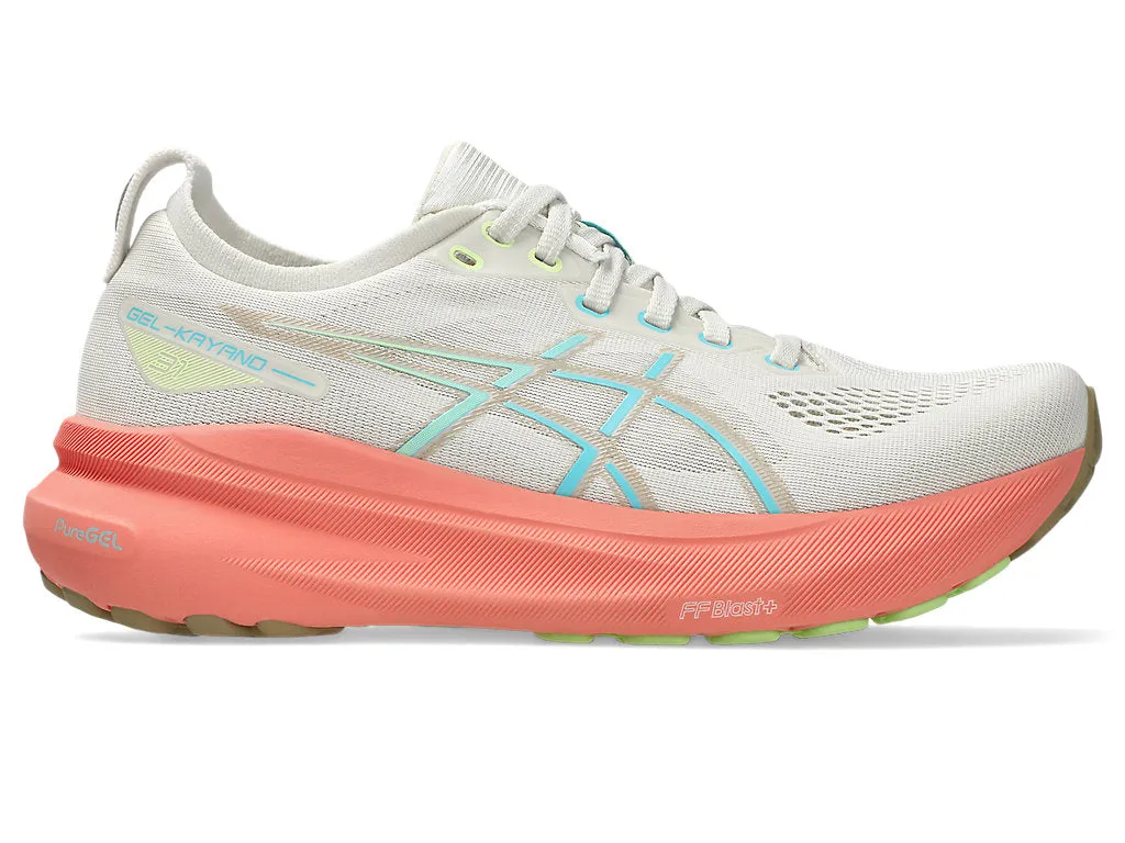 Free Metcon 6 Training Shoe Asics Womens Gel Kayano 31- Birch/Energy Aqua (1012B670-200)