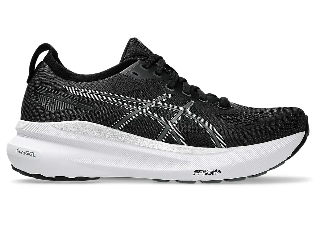 Feiyue Training Shoes Asics Womens Gel Kayano 31- Black/Pure Silver (1012B670-002)