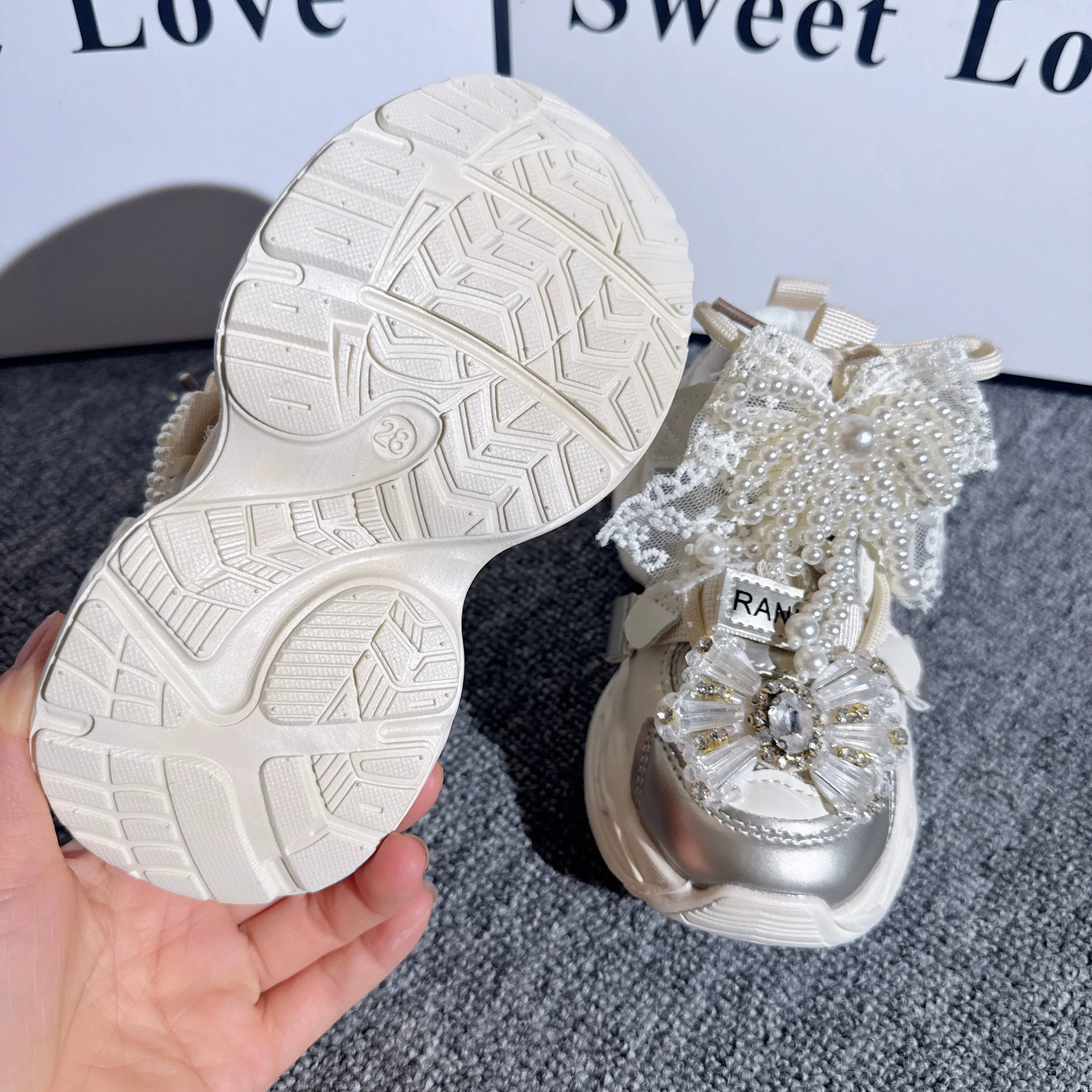 Autumn Girls' Thick-soled Velcro Running Shoes Best Running Shoe Stores New York Gait Analysis