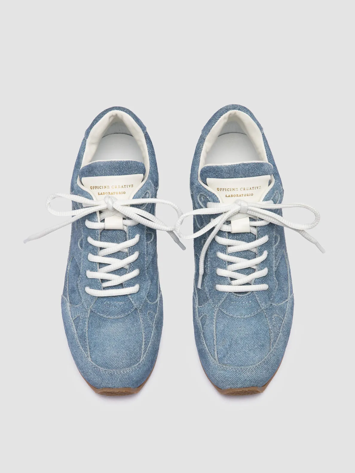Lavender Sneakers AWAY 101 - Blue Suede Low Top Sneakers