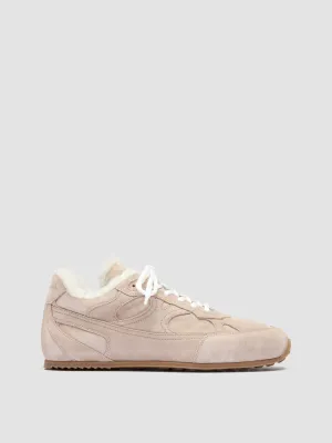 AWAY 102 - Ivory Suede Sneakers Classic Basketball Shoes