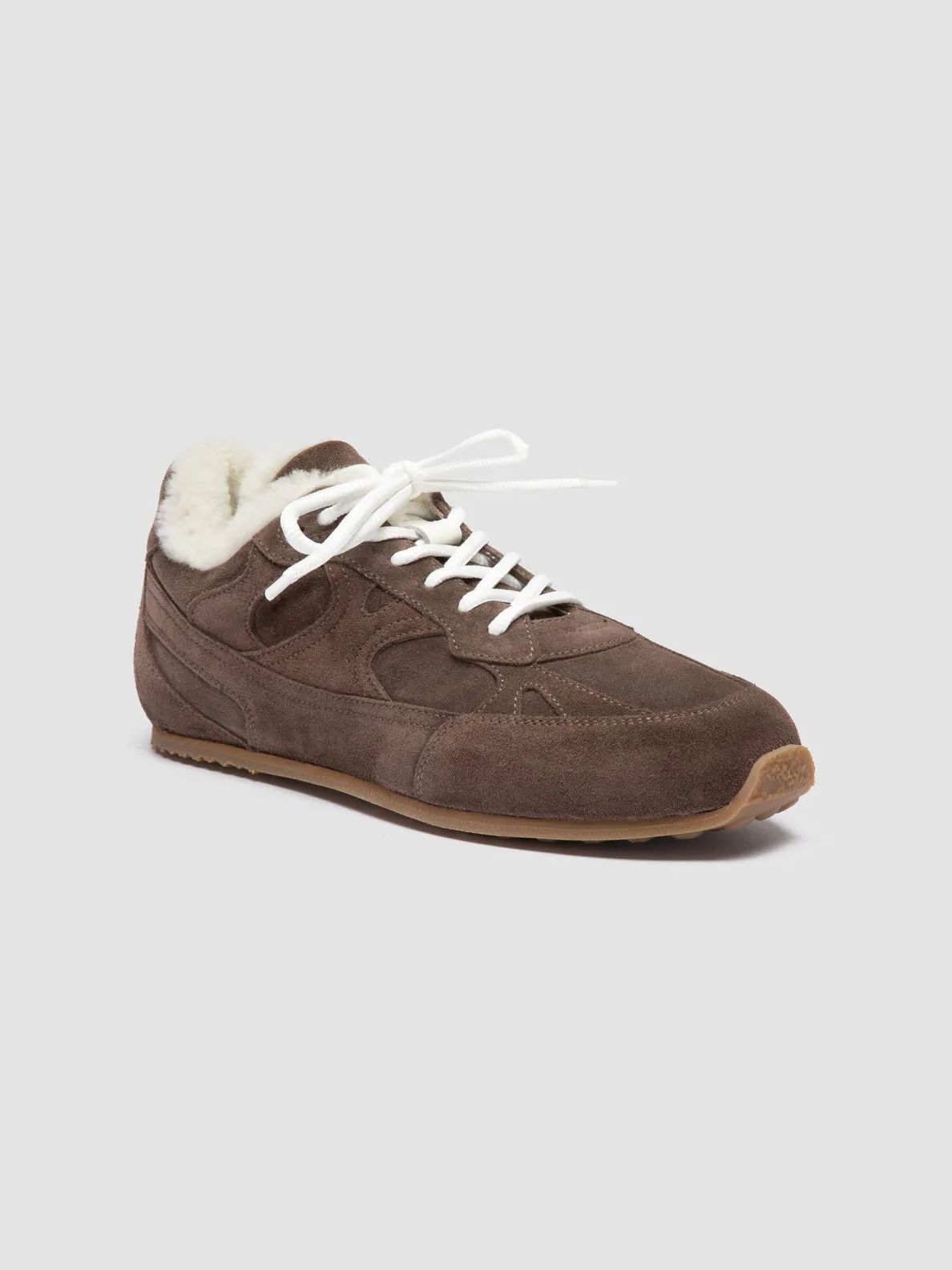 Sneakers For Office AWAY 102 - Taupe Suede Sneakers