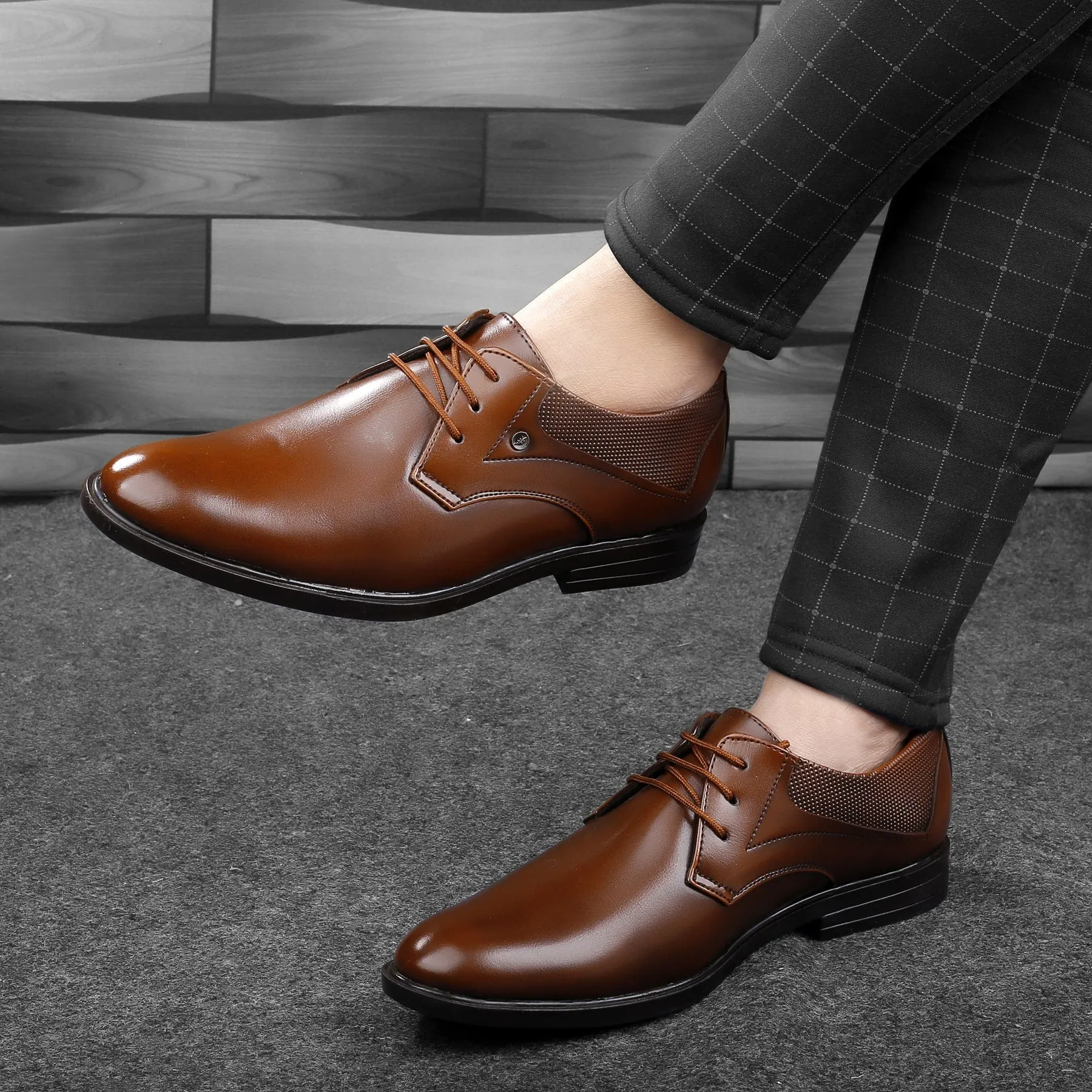 Comfort Wedge Dress Shoes Bacca Bucci RICHMOND Formal Shoes with Superior Comfort | All Day Wear Office Or Party Lace-up Shoes