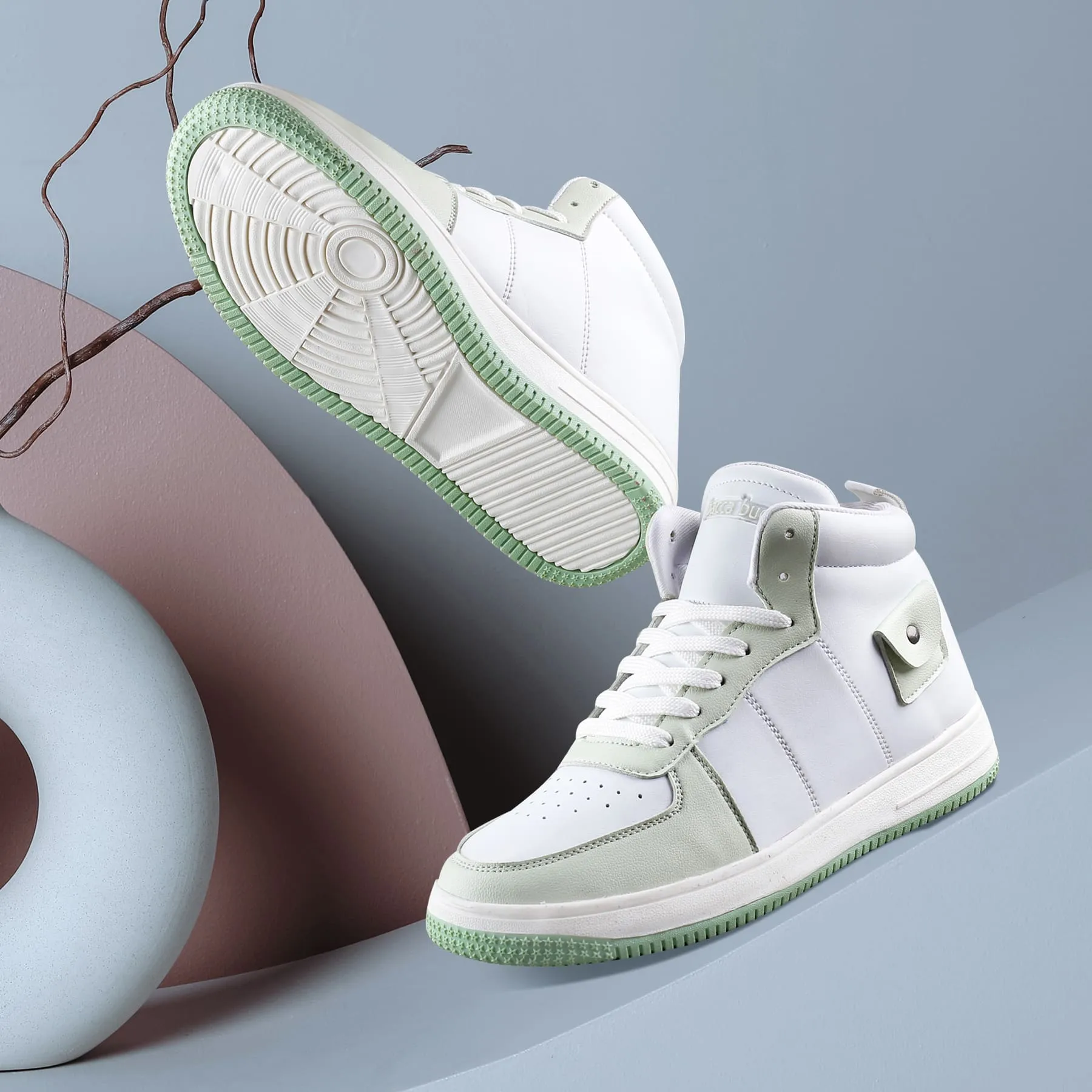 Vans Glitter Sneakers Bacca Bucci STELLAR Mid-Top Fashion Women's Sneakers