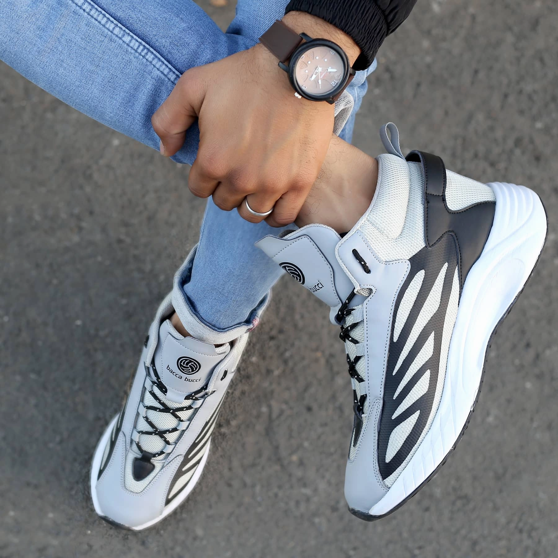 Bacca Bucci Illusion Sneakers With Thick Sole