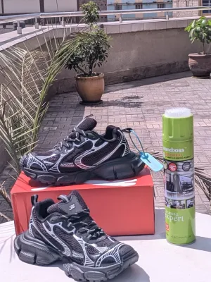 Balenciaga Track  Black & White Edition Silver Gola Sneakers