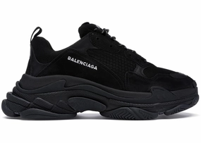 Balenciaga Triple S Triple Black (2018 Reissue) (Nondistressed) Basketball Shoes Release