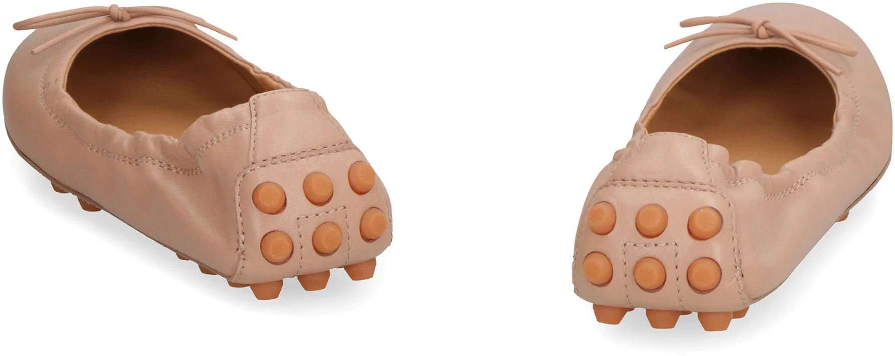 Celebrity Flat Shoes BALLERINA WITH BOW AND GROMMETS