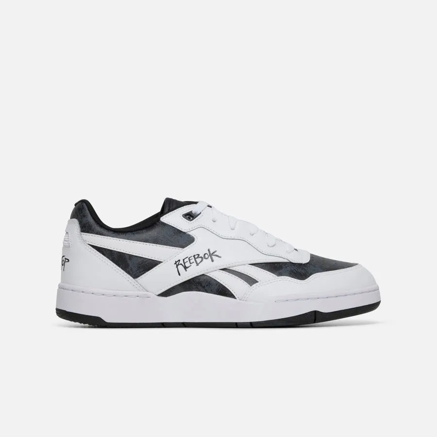 Bb 4000 Ii White/Black/White Basketball Shoes Low Cut Vs High Cut