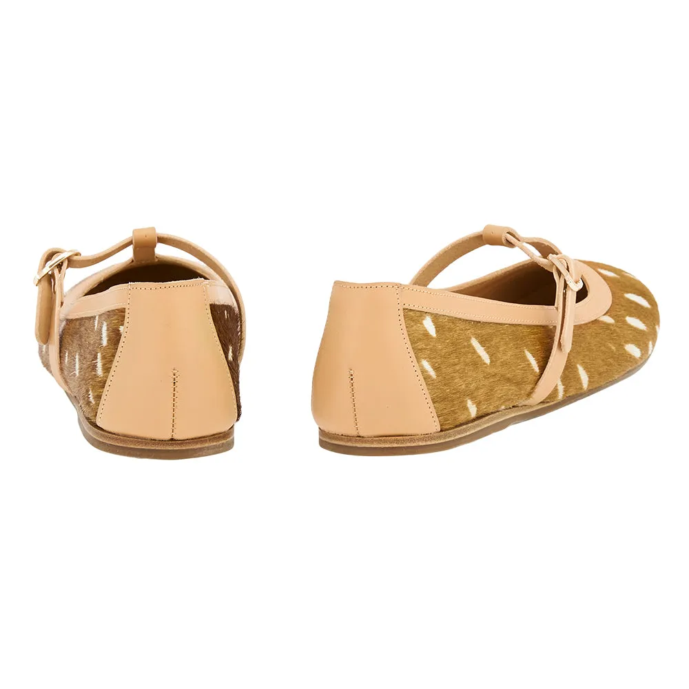 Aerati Ballet Flat Bambi Sandals With T Strap