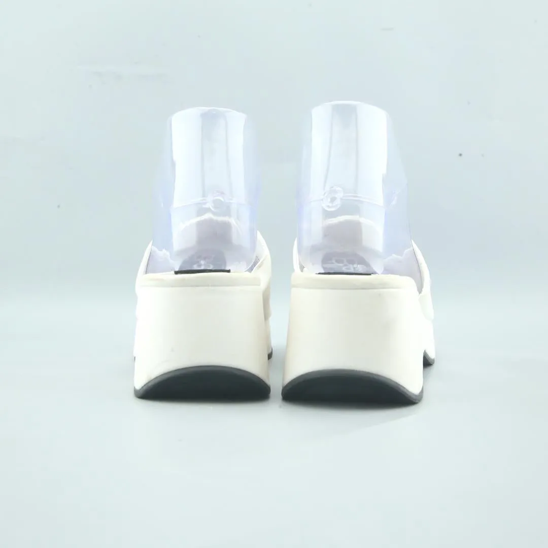 BERSHKA . Leopard Print High Heel Mules