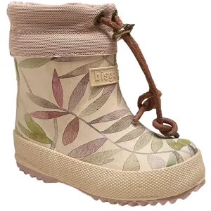  Bisgaard Winter Thermo Rubber Boots Beige Leaves