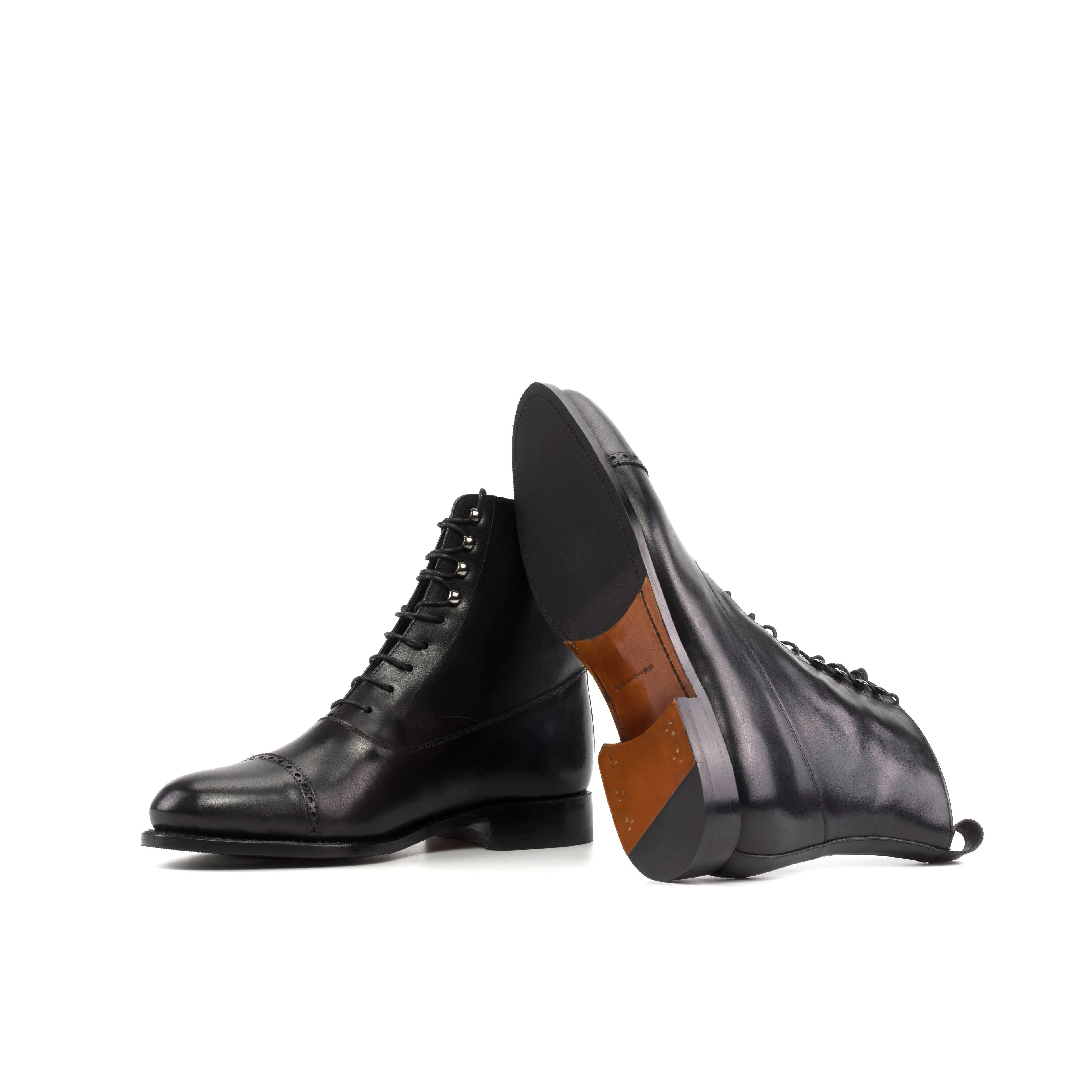 Black Box Calf Leather Balmoral Boot