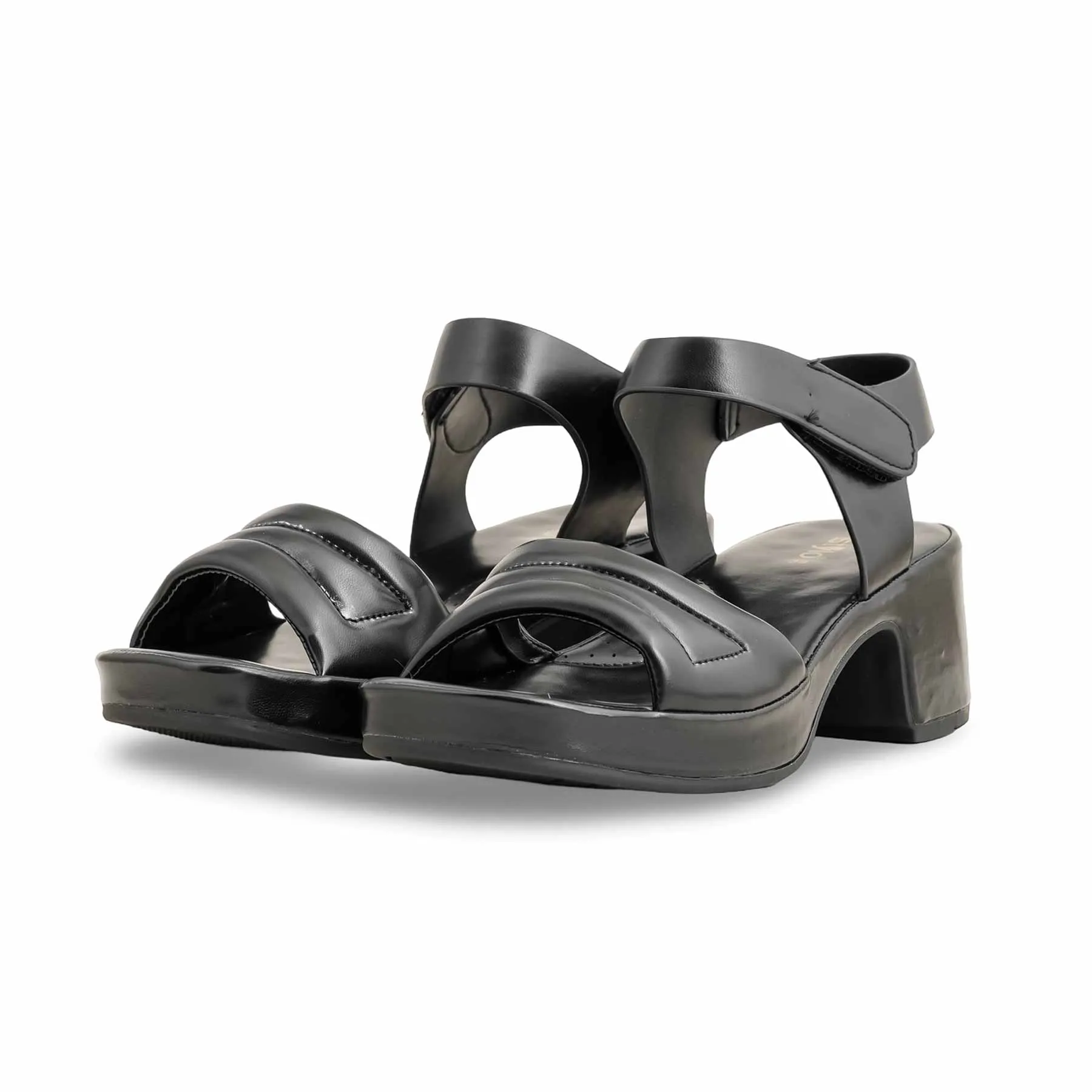 Black Formal Sandal For Women PU0515