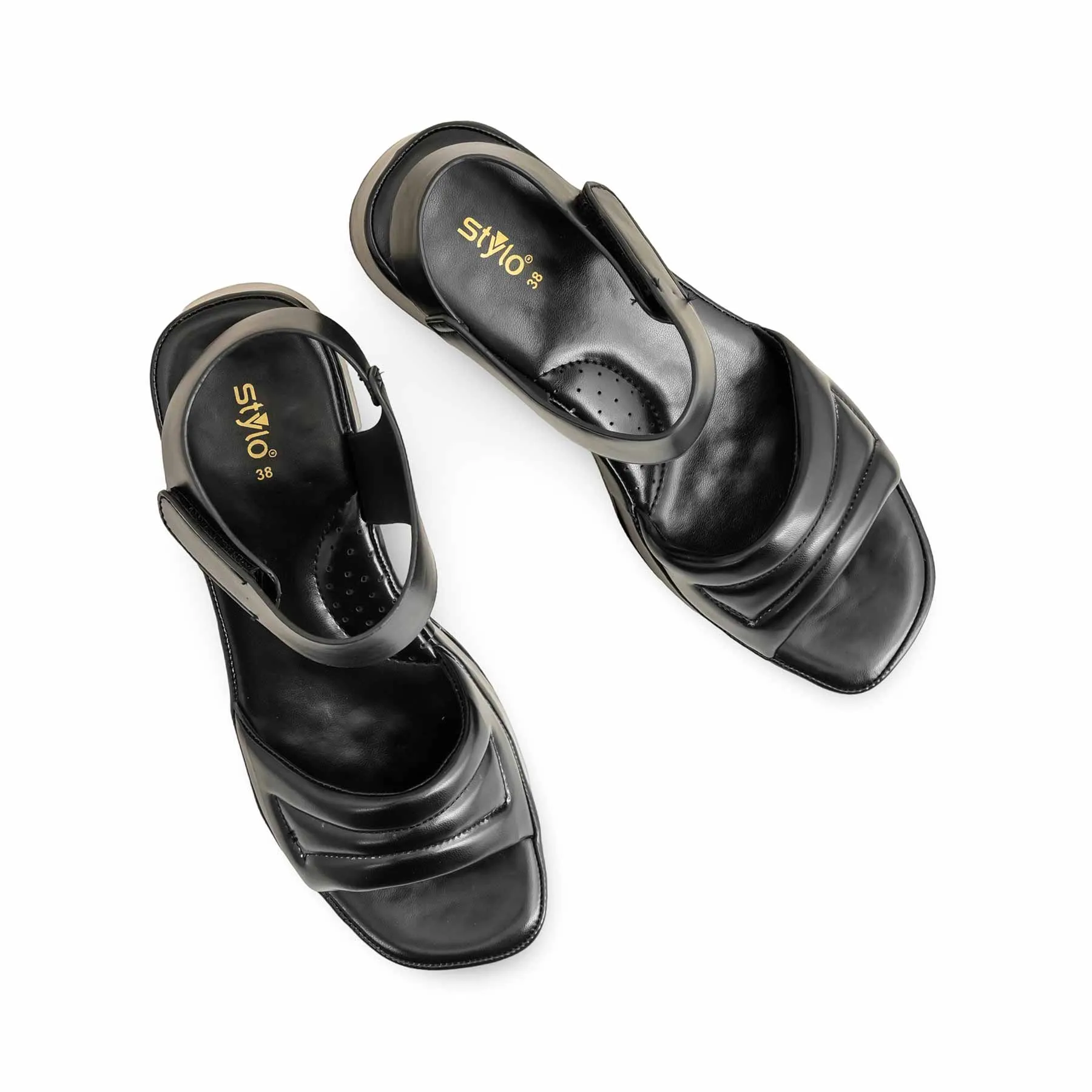 Black Formal Sandal For Women PU0515 Sandals Over The Water Bungalows